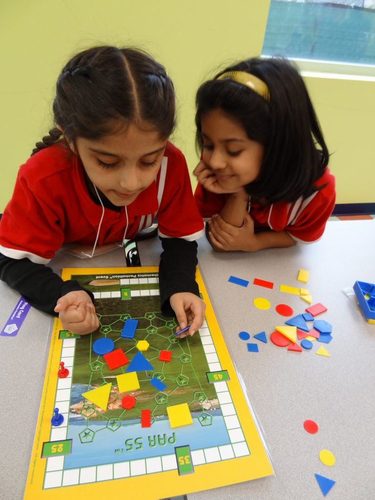 Math Pentathlon game being played Math Pentathlon game being played